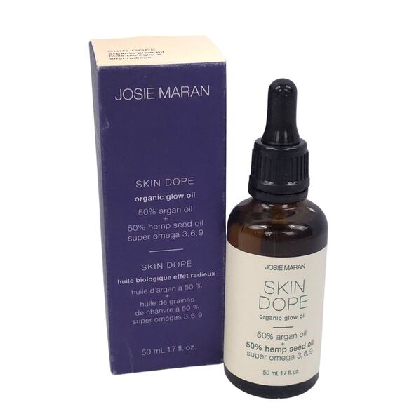 Josie Maran Skin Dope Organic Glow Oil Argan Oil & H e m p Seed Oil - Picture 1 of 5